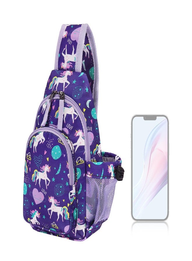 Choco Mocha حقائب كتف للبنات بنقشة شوكو موكا، حقائب كروسبودي للأطفال من عمر 8 إلى 12 سنة، حقائب يد للبنات، هدايا عيد الميلاد، يونيكورن - Image 1